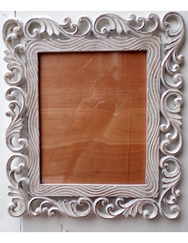 Cornice porta foto in legno vetro in crilex 35x50 cm grigio chiaro