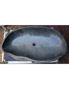 Grande lavandino pietra di fiume sasso lavabo bagno cm 93x43x16h