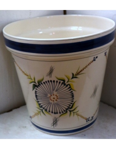 Vaso in ceramica Messicana realizzata e dipinto a mano cm 41x38 blu