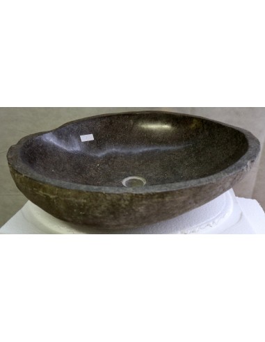 Lavandino pietra di fiume cm 55x45x15 river stone sasso lavabo sink bagno lav.n. 8