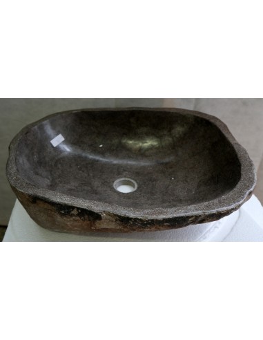 Lavandino pietra di fiume cm 49x40x15 river stone sasso lavabo sink bagno n 9