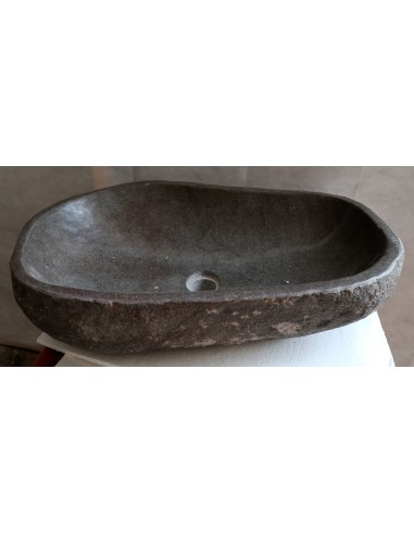 Lavandino pietra di fiume cm 63x39x15 river stone sasso lavabo sink bagno lav. n-17