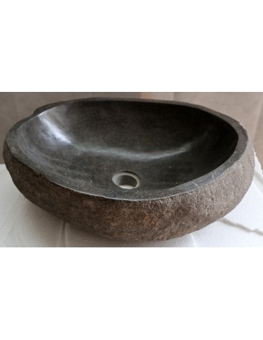 Lavandino pietra di fiume cm 48x37x15 river stone sasso lavabo sink bagno lav.n 20