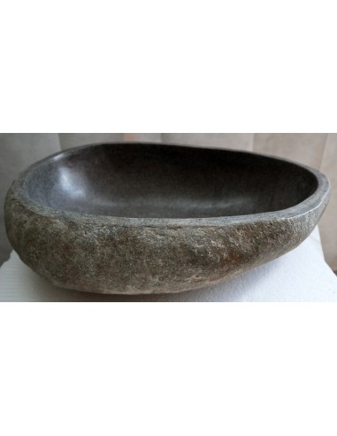 Lavandino pietra di fiume cm 53x34x15 river stone sasso lavabo sink bagno lav. n 22