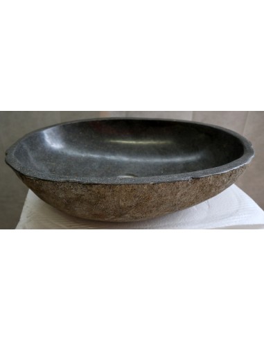 Lavandino pietra di fiume cm 53x36x15 river stone sasso lavabo sink bagno lav n 28