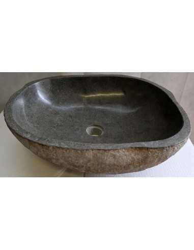 Lavandino pietra di fiume cm 51x42x15 river stone sasso lavabo sink bagno n 33