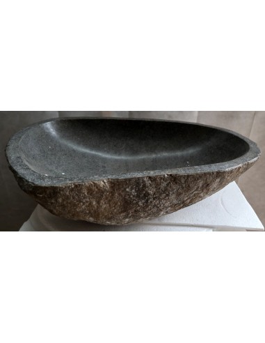 Lavandino pietra di fiume cm 62x38x15 river stone sasso lavabo sink bagno lav n 36