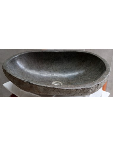 Lavandino pietra di fiume cm 58x39x15 river stone sasso lavabo sink bagno lav n 41