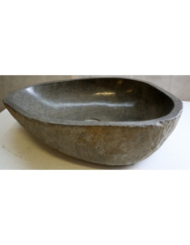 Lavandino pietra di fiume cm 57x45x15 river stone sasso lavabo sink bagno lav-n 44