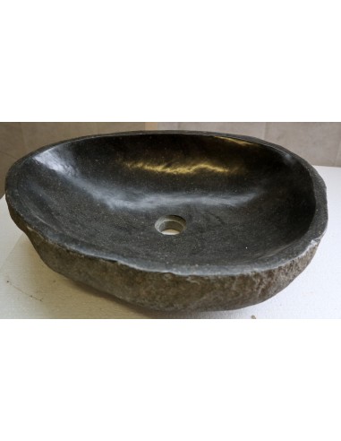 Lavandino pietra di fiume 56x43x15 river stone sasso lavabo sink bagno lav n 45