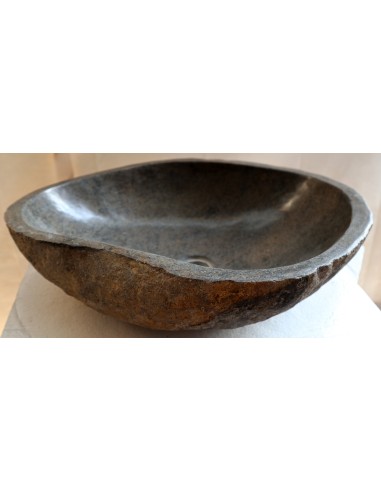 Lavandino pietra di fiume cm 49x41x15 river stone sasso lavabo sink bagno lav n 52