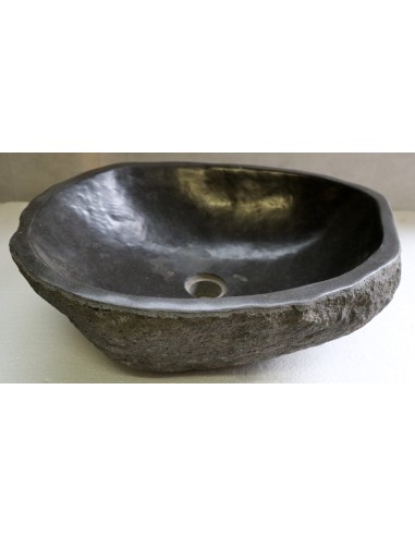 Lavandino pietra di fiume cm 47x40x15 river stone sasso lavabo sink bagno lav n 54