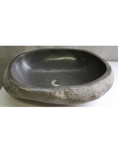 Lavandino pietra di fiume cm 58x43x15 river stone sasso lavabo sink bagno lav n 63