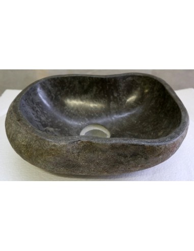 piccolo lavandino in pietra di fiume cm 32x25x11 river stone sasso lavabo sink lav nat 70