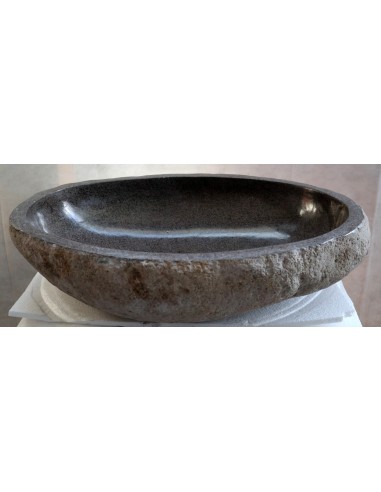 Lavandino pietra di fiume cm 58x44x15 river stone sasso lavabo sink bagno lav n 75