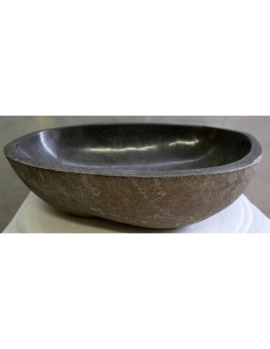 Lavandino pietra di fiume cm 53x34x15 river stone sasso lavabo sink bagno lav nat 78