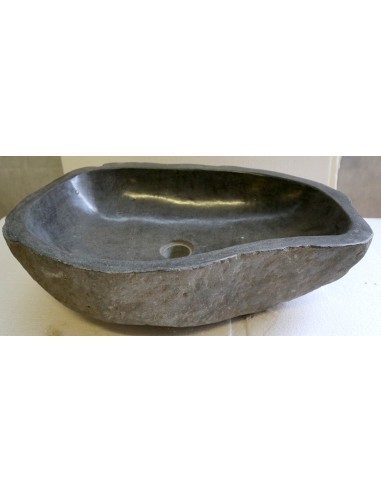 Lavandino pietra di fiume cm 56x38x15 river stone sasso lavabo sink bagno lav. n 82