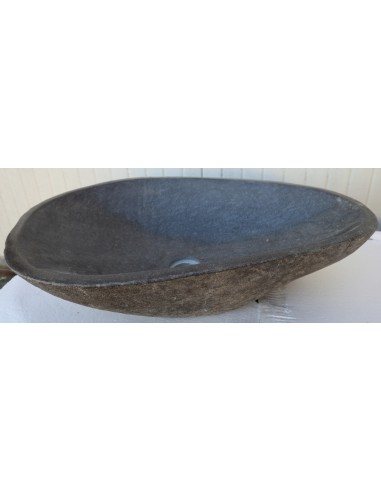 Lavandino pietra di fiume cm 64x41x15 river stone sasso lavabo sink bagno lav.n 85