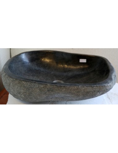 Lavandino pietra di fiume cm 62x41x15 river stone sasso lavabo sink bagno lav.n. 93