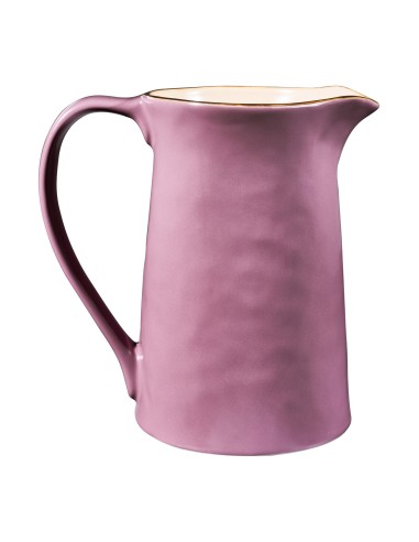 Brocca o caraffa colorata rosa in Ceramica gres Novità home create Mano Etnico