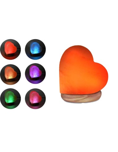 LAMPADA DI SALE CUORE USB CM H9 LED COLORATI CON SCATOLA Voganto